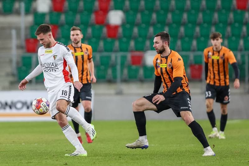 Football. Fortuna I Liga. Zaglebie Sosnowiec - Chrobry Glogow. 19.12.2023