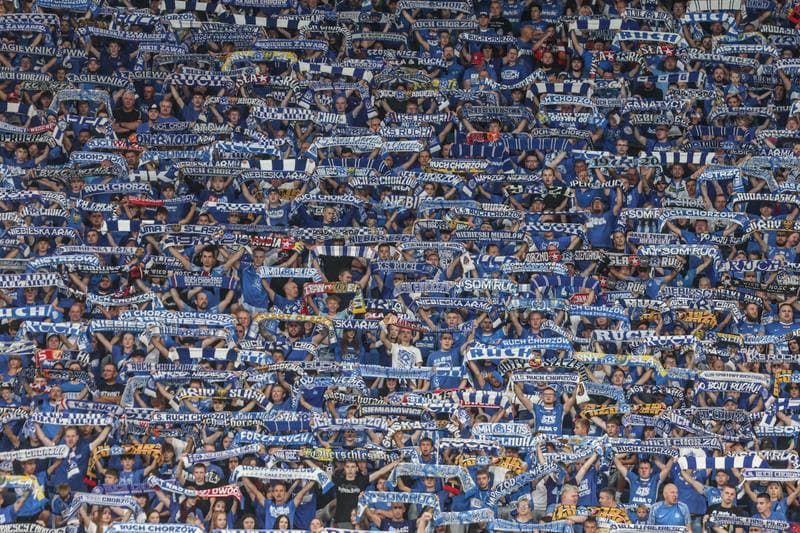 Football. Betclic I Liga. Ruch Chorzow - Gornik Leczna. 31.08.2024