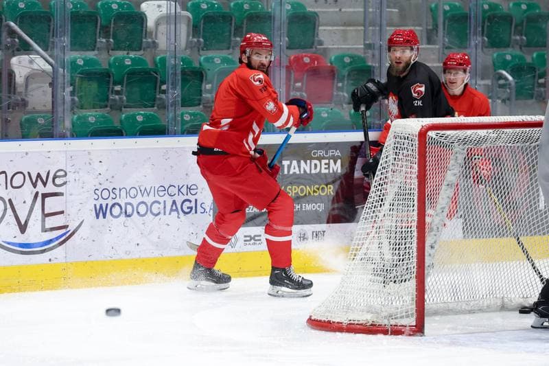 Ice Hockey. Poland national team. Training. 04.02.2024