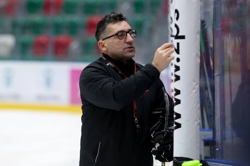 Ice Hockey. Poland national team. Training. 04.02.2024