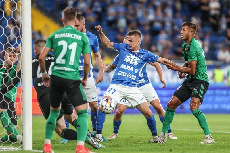Football. Betclic I Liga. Ruch Chorzow - Gornik Leczna. 31.08.2024