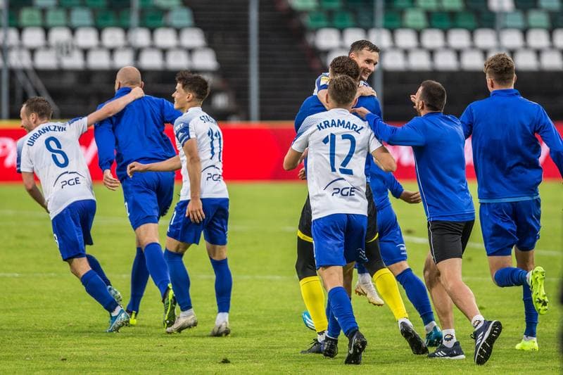 Football. Fortuna I Liga. Zaglebie Sosnowiec - Stal Mielec. 17.07.2020