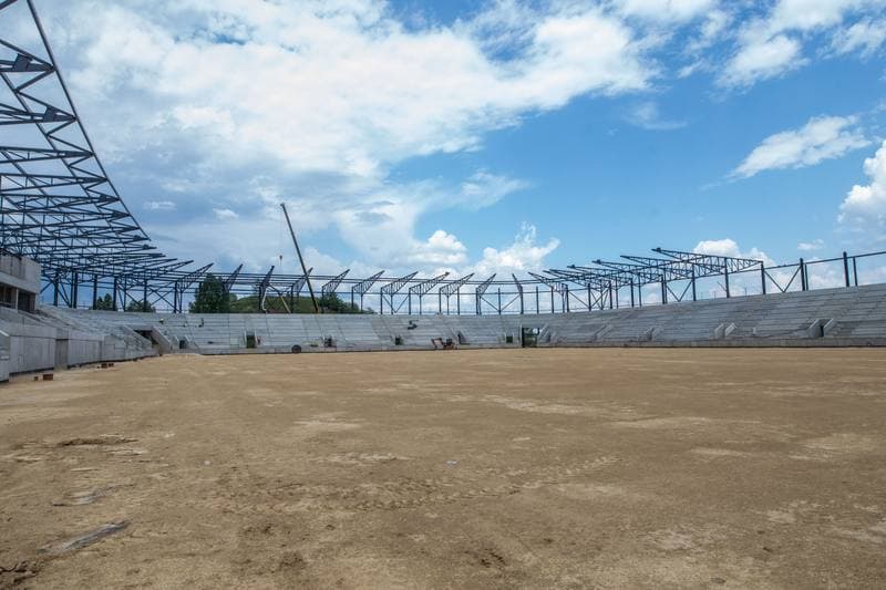 Football. Zaglebiowski Park Sportowy. Construction. 09.06.2021