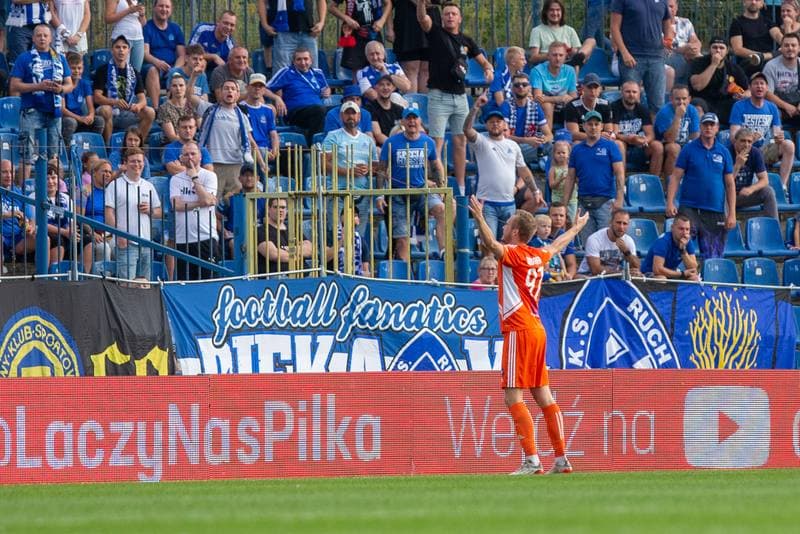 Football. Fortuna I Liga. Ruch Chorzow - Bruk-Bet Termalica Nieciecza. 27.08.2022