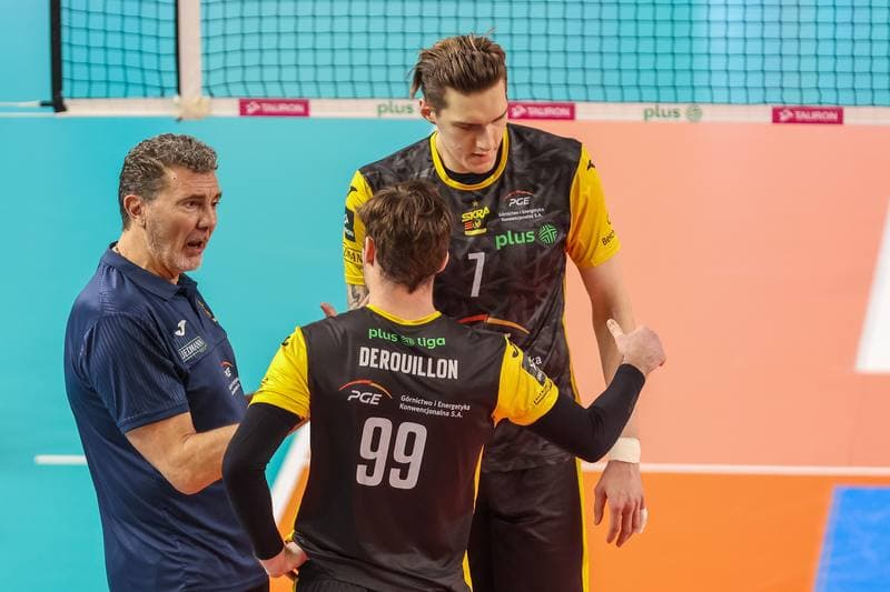 Volleyball. PlusLiga. GKS Katowice - PGE Giek Skra Belchatow. 09.12.2023