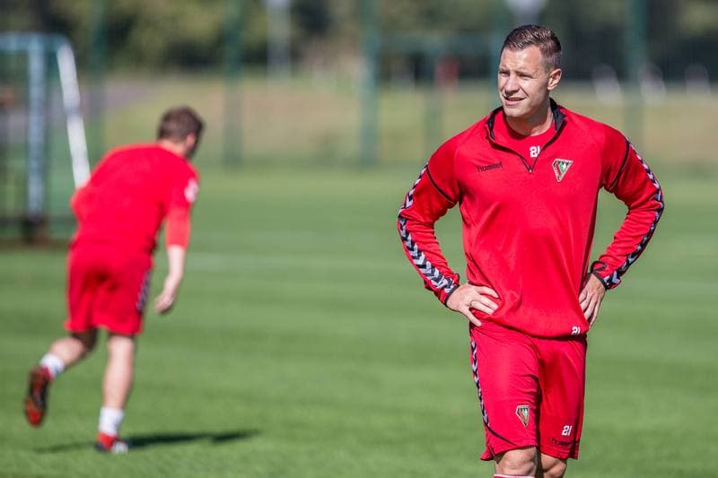 Football. Zaglebie Sosnowiec. Training. 01.10.2019