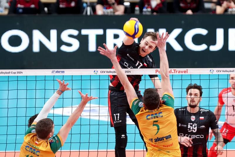Volleyball. CEV Cup. Aluron CMC Warta Zawiercie - Asseco Resovia Rzeszow. 08.02.2024