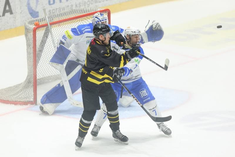 Ice Hockey. Tauron Hokej Liga. Re-Plast Unia Oswiecim - GKS Katowice. 07.04.2024