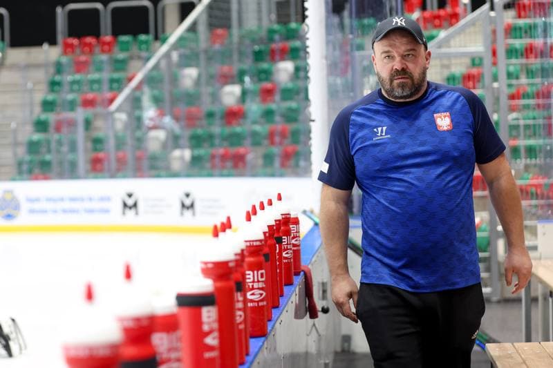 Ice Hockey. Poland national team. Training. 30.04.2024