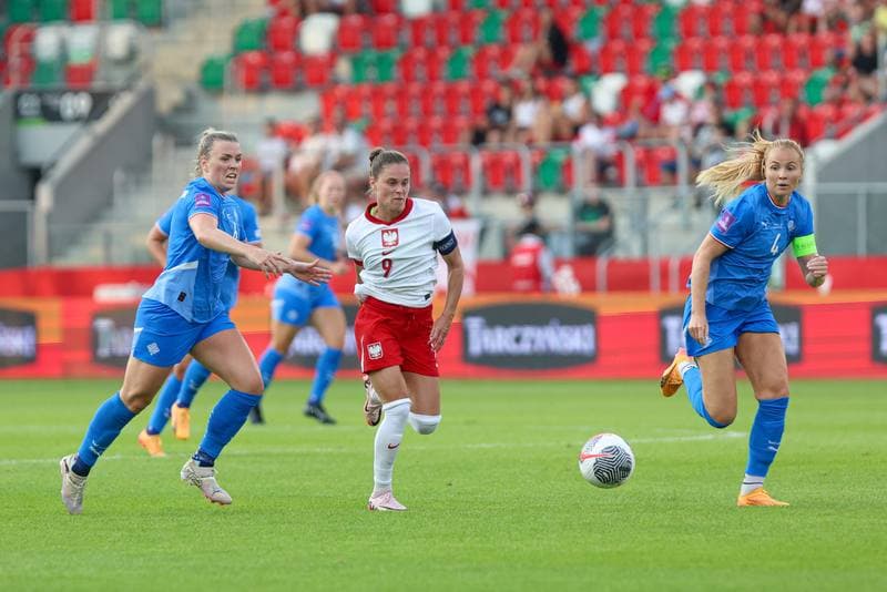 Football. UEFA Women's European Qualifiers. Poland - Iceland. 16.07.2024