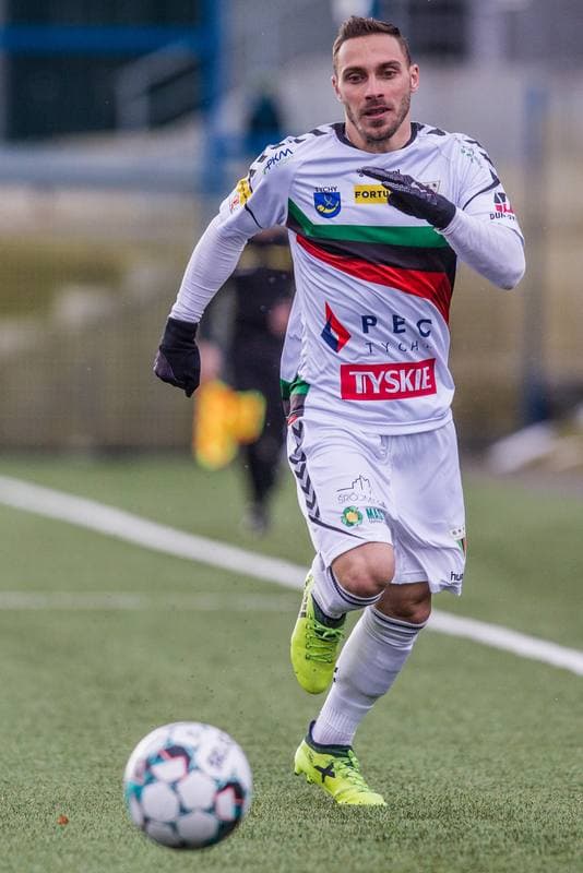 Football. Sparing. GKS Tychy - Fotbal Trinec. 23.01.2021