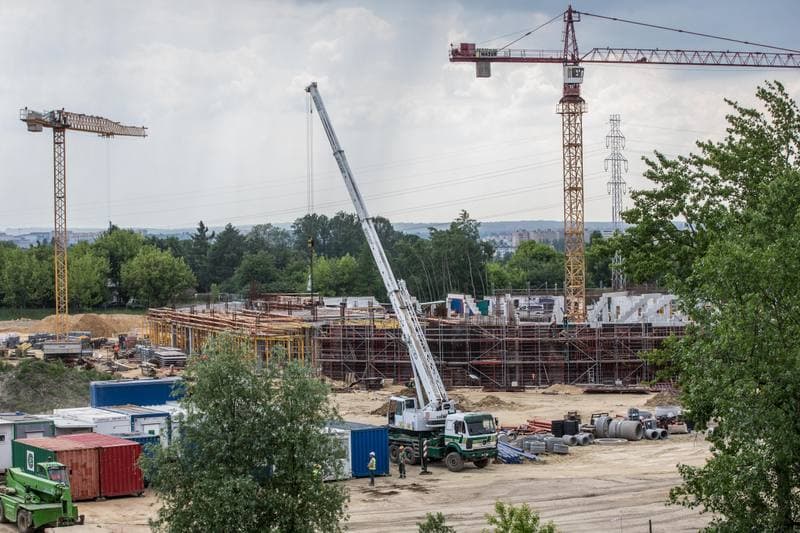 Football. Zaglebiowski Park Sportowy. Construction. 09.06.2021