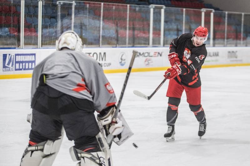 Ice Hockey. Poland national team. Training. 13.12.2021
