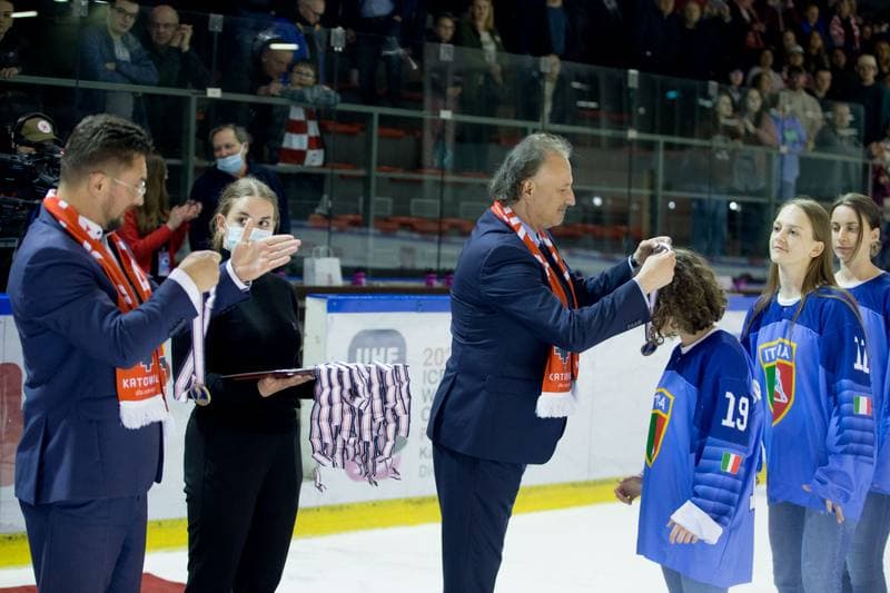Ice Hockey. Women's World Championship Division 1B. Poland - China. 14.04.2022