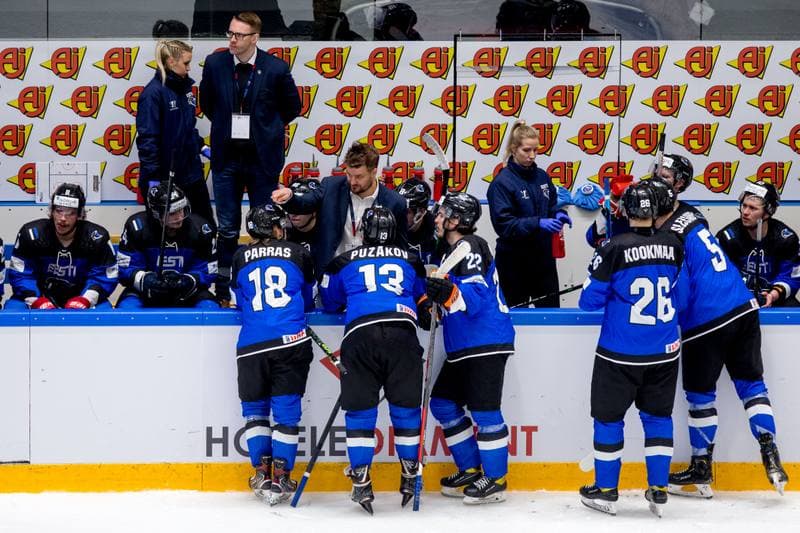 Ice Hockey. World Championship Division 1 Group B. Estonia - Serbia. 30.04.2022