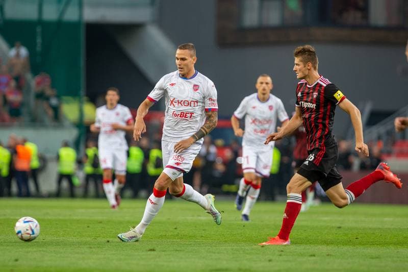 Football. UEFA Conference League. Spartak Trnava - Rakow Czestochowa. 04.08.2022