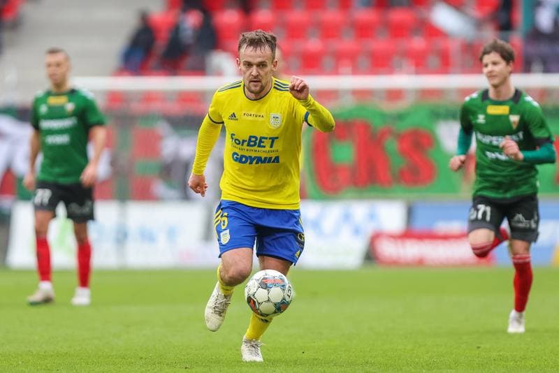 Football. Fortuna I Liga. GKS Tychy - Arka Gdynia. 08.04.2023