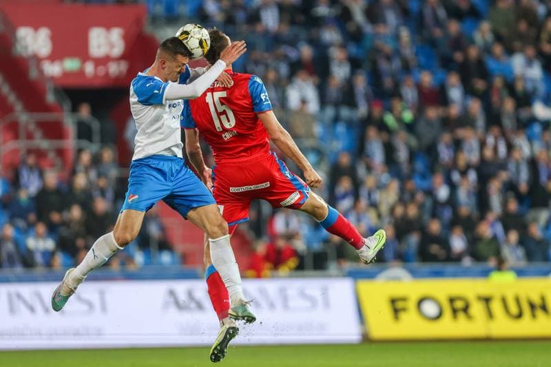 Football. Fortuna:Liga. Banik Ostrava - Viktoria Plzen. 16.04.2023