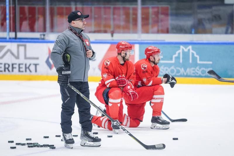 Ice Hockey. Poland national team. Training. 17.04.2023