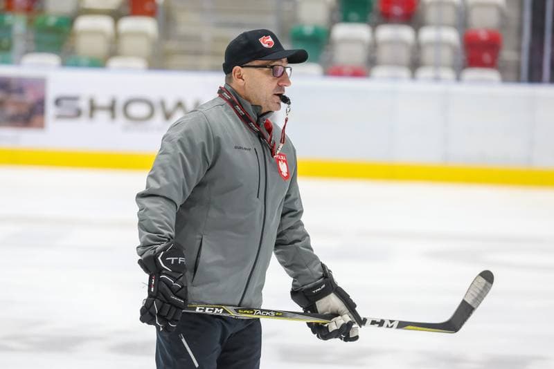 Ice Hockey. Poland national team. Training. 07.11.2023