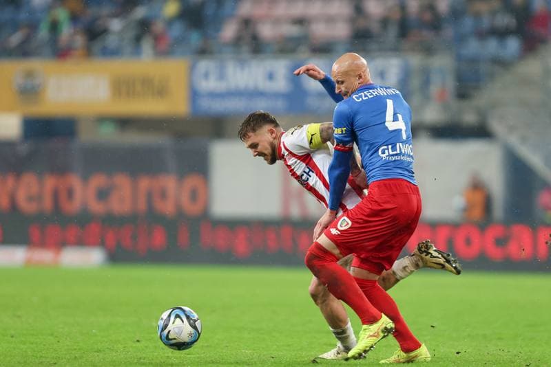 Football. PKO BP Ekstraklasa. Piast Gliwice - Cracovia Krakow. 23.02.2024