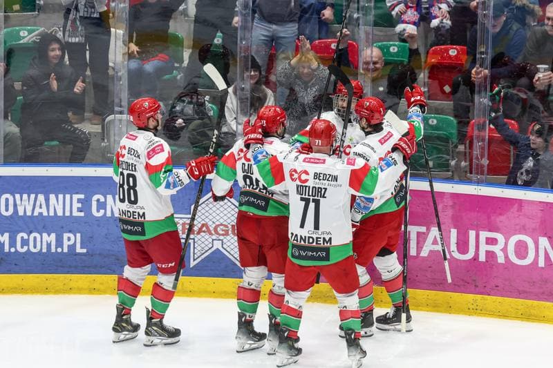 Ice Hockey. Tauron Hokej Liga. EC Bedzin Zaglebie Sosnowiec - KH Energa Torun. 19.01.2025