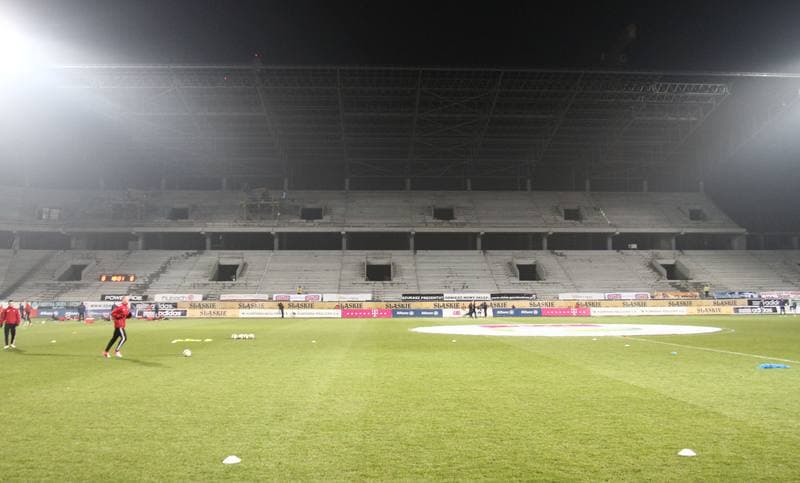 Football. T-Mobile Ekstraklasa. Gornik Zabrze - Piast Gliwice. 25.02.2013