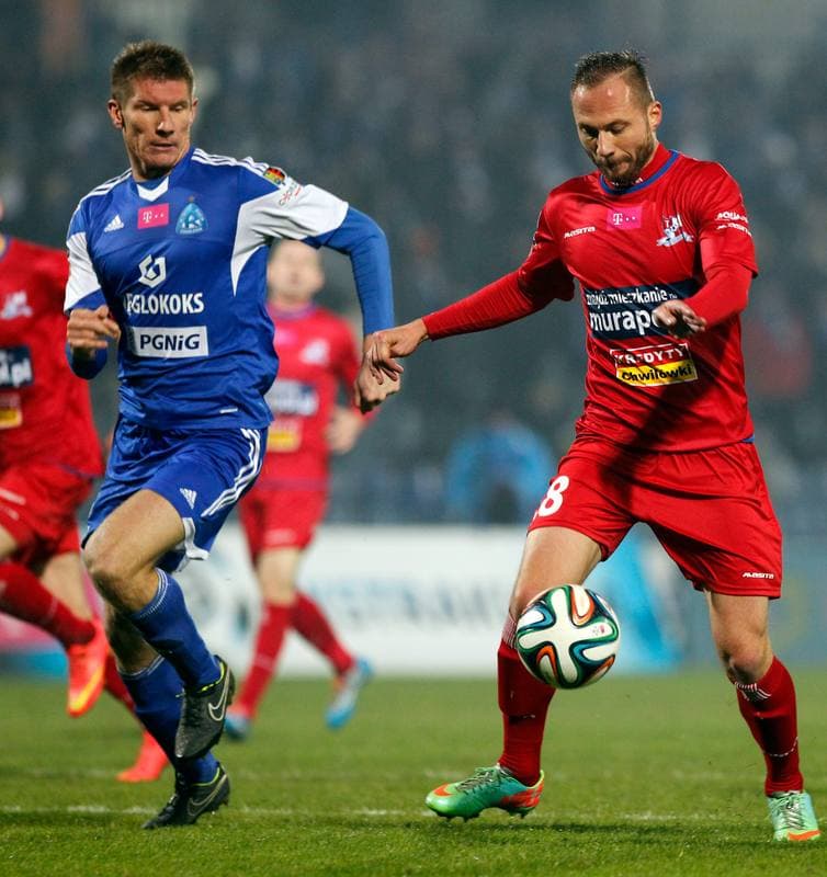 Football. T-Mobile Ekstraklasa. Ruch Chorzow - Podbeskidzie Bielsko Biala. 08.12.2014