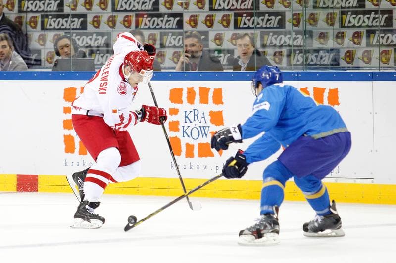 Ice Hockey. IIHF World Championship Division 1A. Poland - Kazakhstan. 23.04.2015