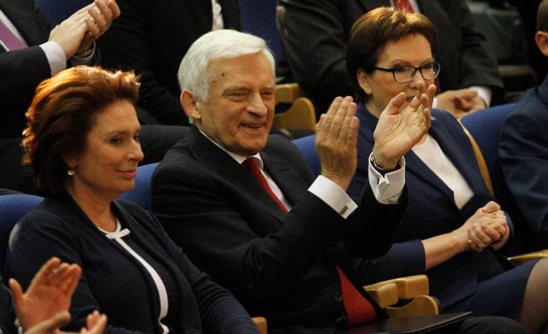 Ewa Kopacz. Silesian University of Technology. Press Conference. 21.05.2015