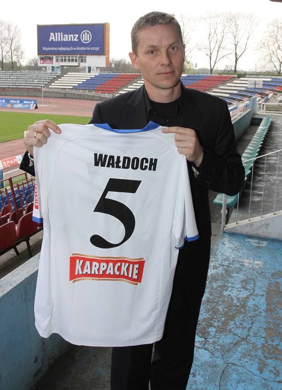 Football. Gornik Zabrze. Press Conference. 19.04.2010