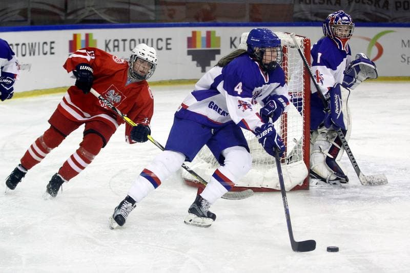 Ice Hockey. U18 Women's World Championship. Poland - Great Britain. 11.01.2017