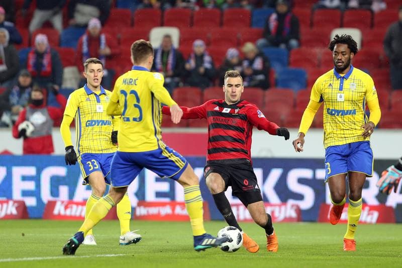 Football. Lotto Ekstraklasa. Gornik Zabrze - Arka Gdynia. 15.12.2018