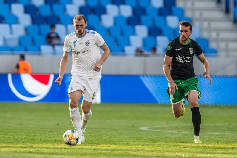 Football. Europa League. Slovan Bratislava - KF Feronikeli. 24.07.2019