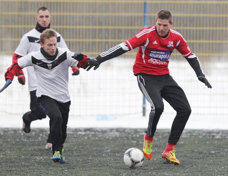 Football. Tychy Sparing. GKS Tychy - Podbeskidzie Bielsko-Biala. 19.01.2013