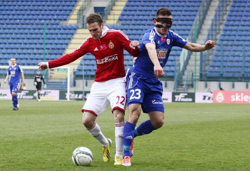 Football. T-mobile Ekstraklasa. Wisla Krakow - Piast Gliwice. 07.04.2013