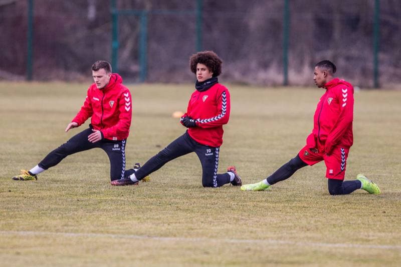 Football. Zaglebie Sosnowiec. Training. 20.02.2020