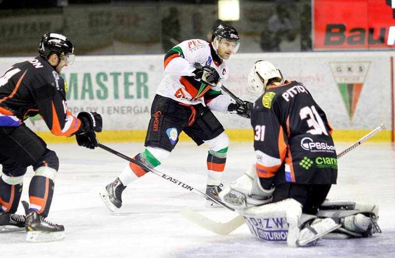 Ice Hockey. Tauron Hokej Liga. GKS Tychy - Ciarko KH Sanok. 15.03.2015