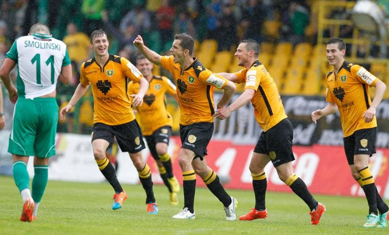 Football. I Liga. GKS Katowice - Olimpia Grudziadz. 10.05.2015