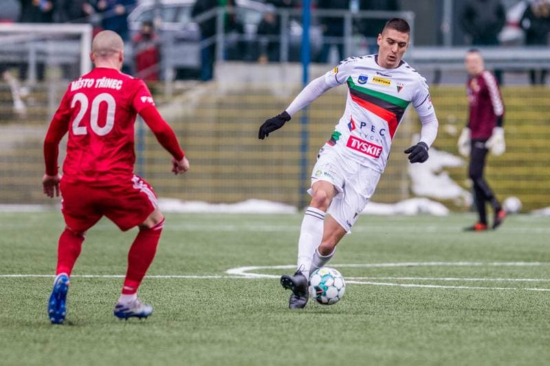 Football. Sparing. GKS Tychy - Fotbal Trinec. 23.01.2021