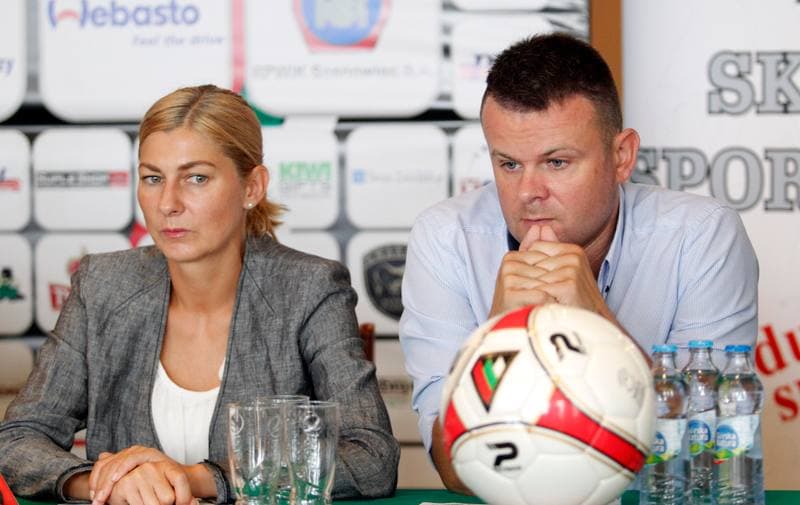 Football. Zaglebie Sosnowiec. Press Conference. 31.07.2014