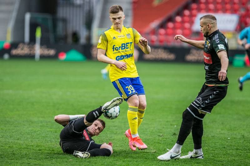 Football. Fortuna I Liga. GKS Tychy - Arka Gdynia. 01.04.2021