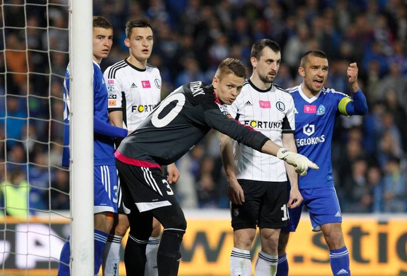Football. T-Mobile Ekstraklasa. Ruch Chorzow - Legia Warsaw. 24.04.2015