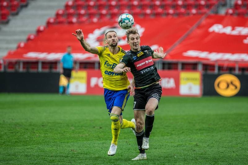 Football. Fortuna I Liga. GKS Tychy - Arka Gdynia. 01.04.2021