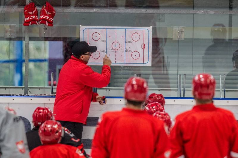 Ice Hockey. Poland national team. Training. 06.05.2021