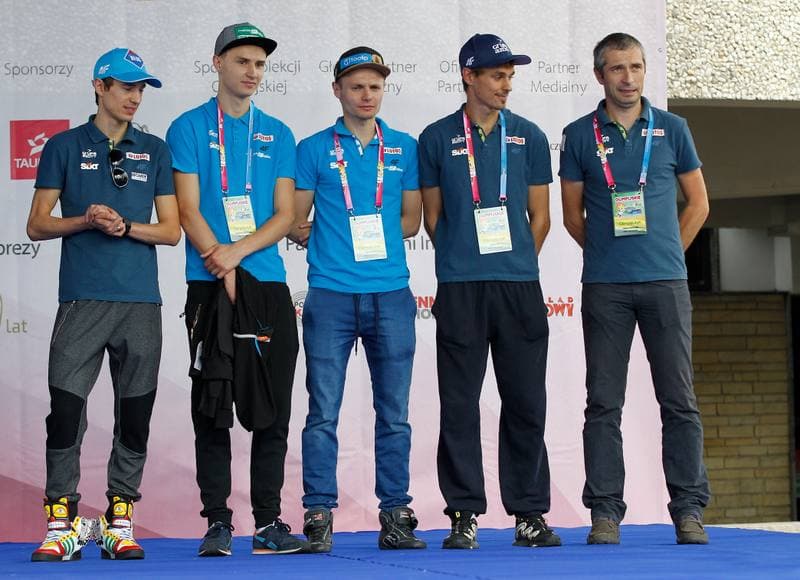 Ski Jumping. Olympic Celebration of Summer. Kamil Stoch - Klemens Muranka - Jan Ziobro - Piotr Zyla - Lukasz Kruczek. 19.09.2015