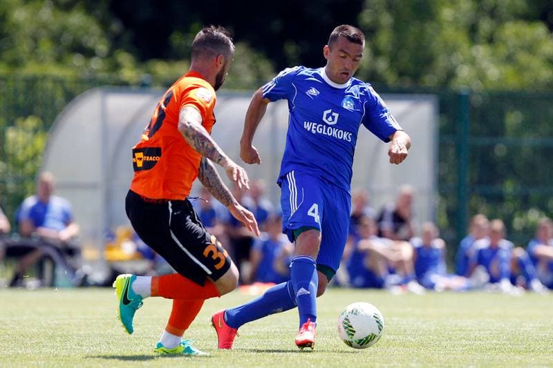 Football. Sparing. Zaglebie Lubin - Ruch Chorzow. 18.06.2016