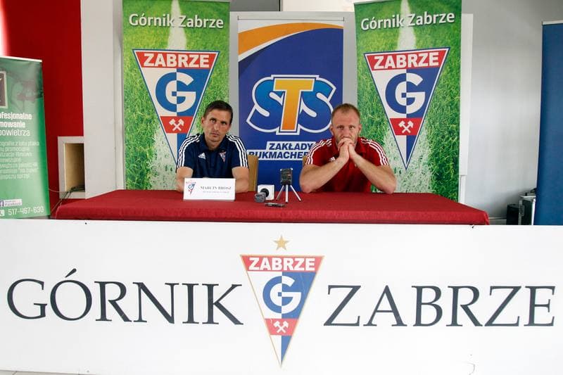 Football. Gornik Zabrze. Press Conference. 09.08.2016