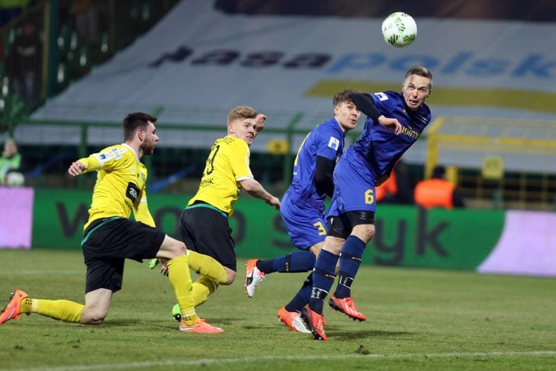Football. Nice I Liga. GKS Katowice - Stomil Olsztyn. 10.03.2017