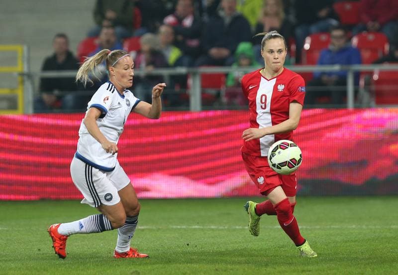 Football. Women's European Championship Qualifiers. Poland - Denmark. 07.04.2016